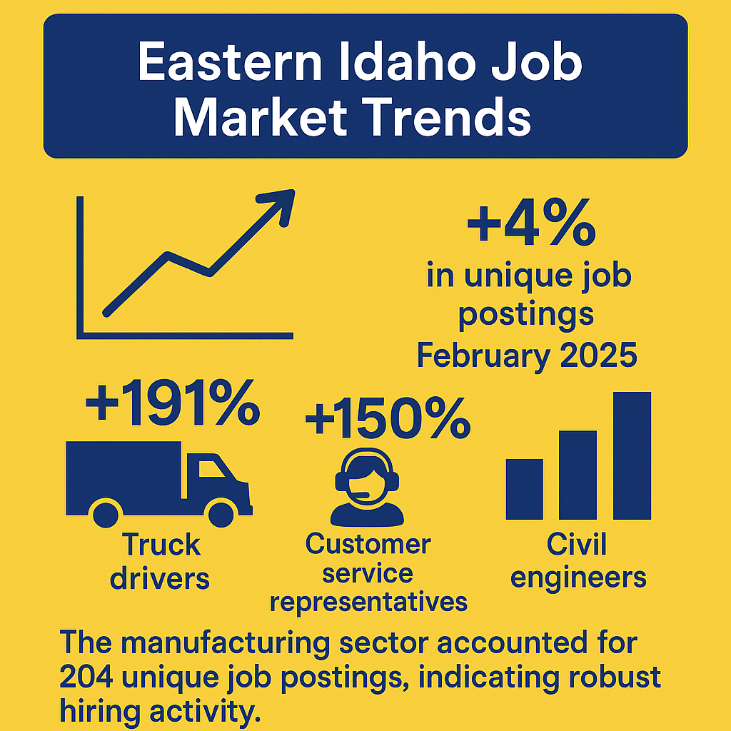 Eastern Idaho Job Market Trends 2025 for Eastern Idaho and the entire state